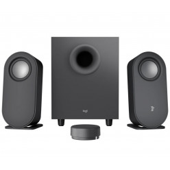 Logitech Z407 Speaker System 2.1 (40W, 20W subwoofer, 2x10W), Bluetooth: 5.0, Wireless control,  3.5 mm input, Micro-USB input, Black